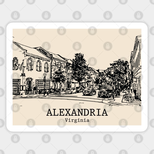 Alexandria - Virginia Magnet by Lakeric